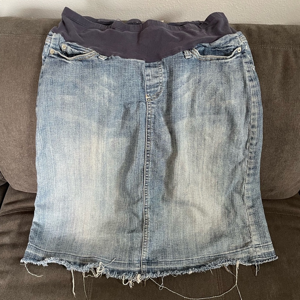 Maternity Jean skirt